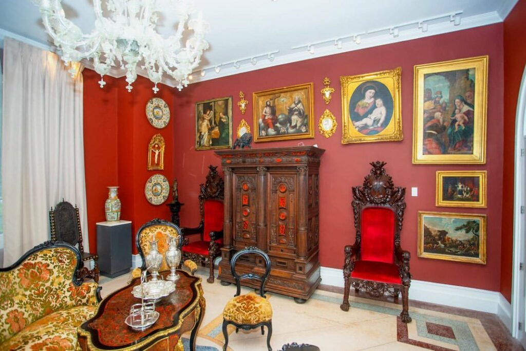 a room filled with european antiquities
